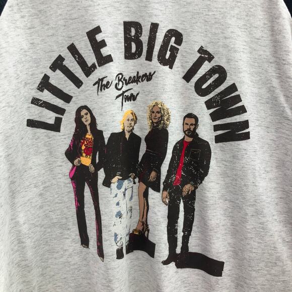 Little Big Town Gray The Breakers Tour Country Music Concert Band Raglan T Shirt - Picture 5 of 6